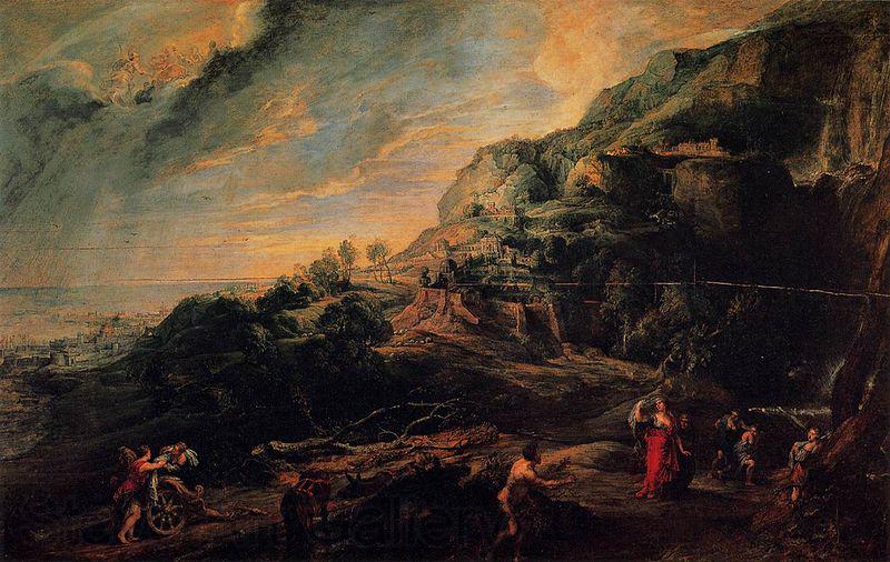 Peter Paul Rubens Ulysses and Nausicaa on the Island of the Phaeacians Norge oil painting art